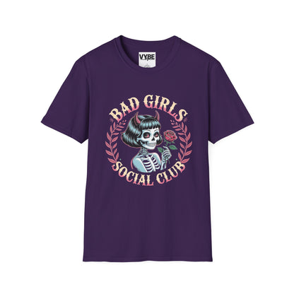 Edgy- Bad Girls Social Club T-Shirt, Unisex Graphic Tee, Alternative Fashion, Halloween Outfits, Gift for Rebels - VYBE Shop
