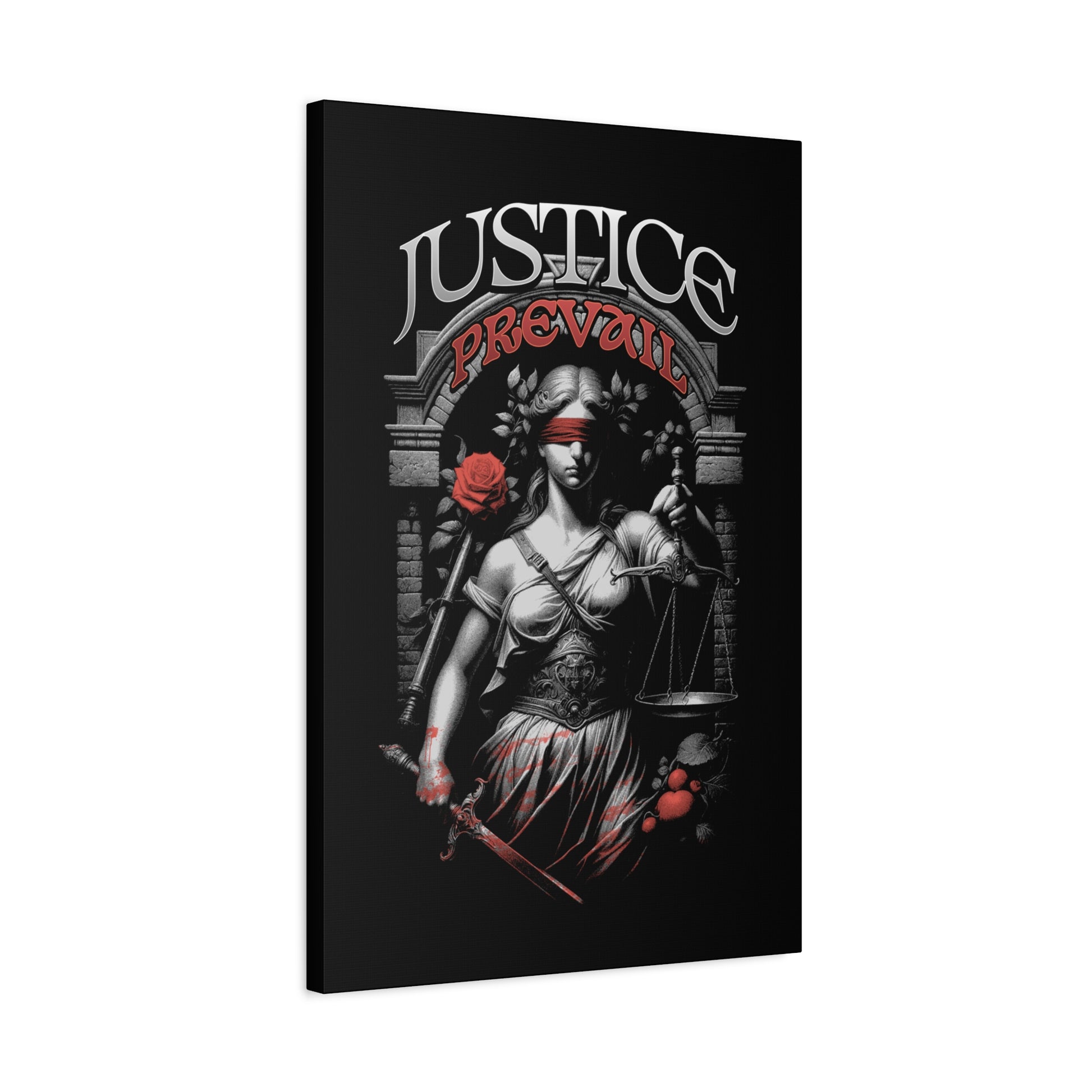 Justice Prevail Canvas Art Print, Wall Decor for Lawyers, Gift for Activists, Office Wall Art, Inspirational Home Decoration - VYBE Shop