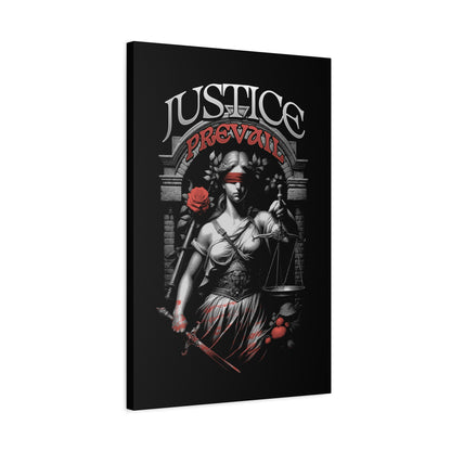 Justice Prevail Canvas Art Print, Wall Decor for Lawyers, Gift for Activists, Office Wall Art, Inspirational Home Decoration - VYBE Shop