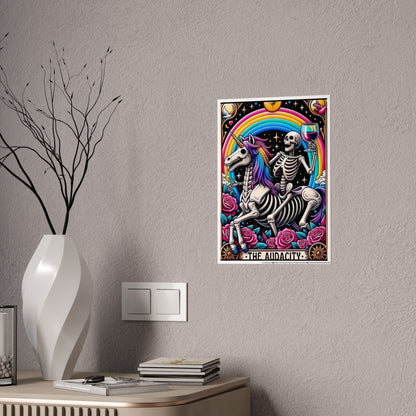 Audacity Tarot Poster - Bold and Inspiring Wall Art for Your Space - VYBE Shop