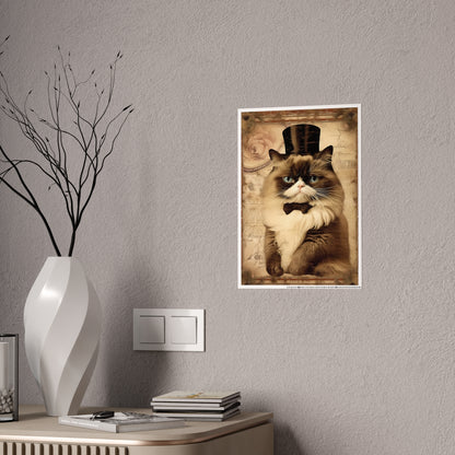 Elegant Cat Wall Art Poster, Gift for Cat Lovers - VYBE Shop