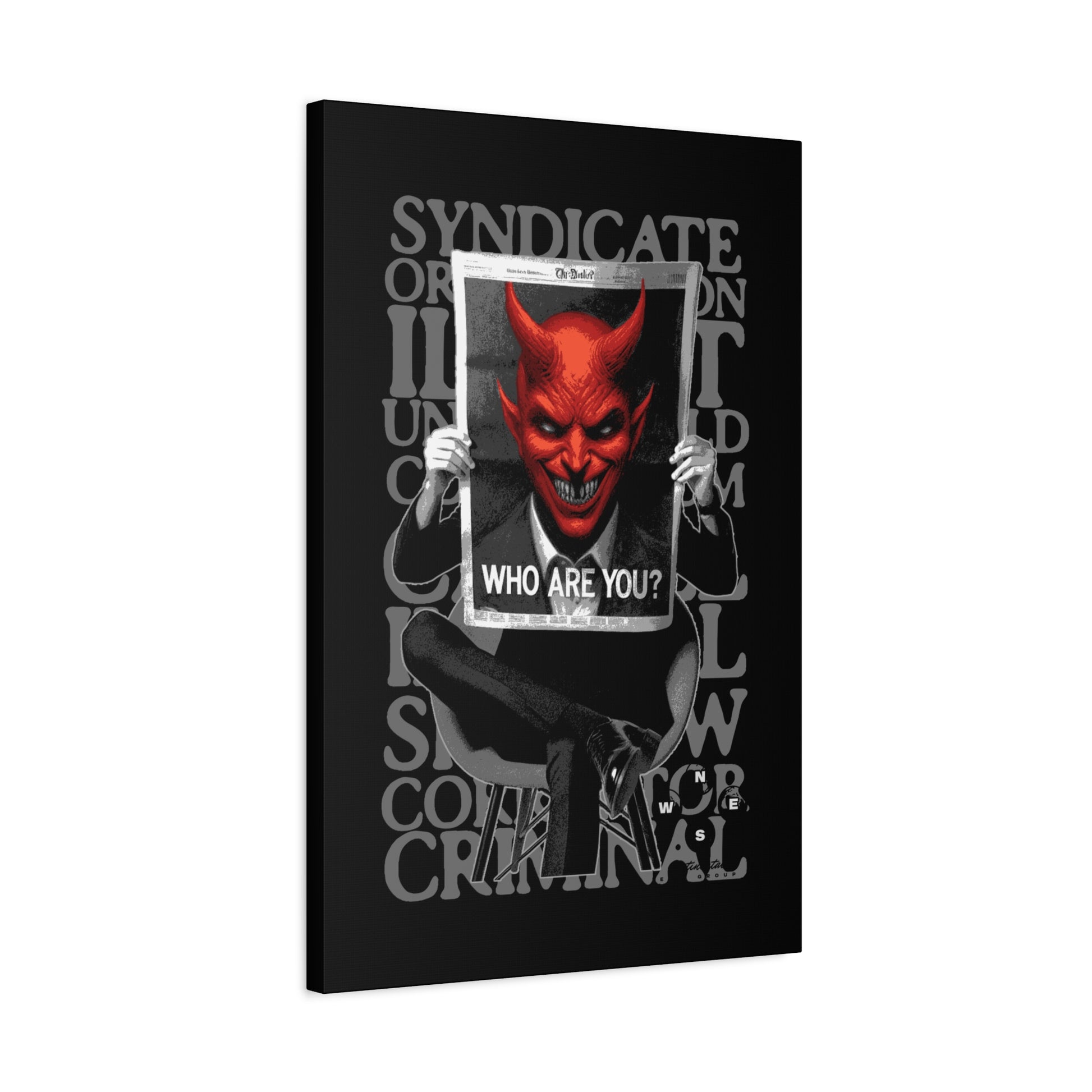 Devilish Canvas Art Print, Wall Decor, Contemporary Art, Gift for Horror Fans, Unique Home Decoration - VYBE Shop