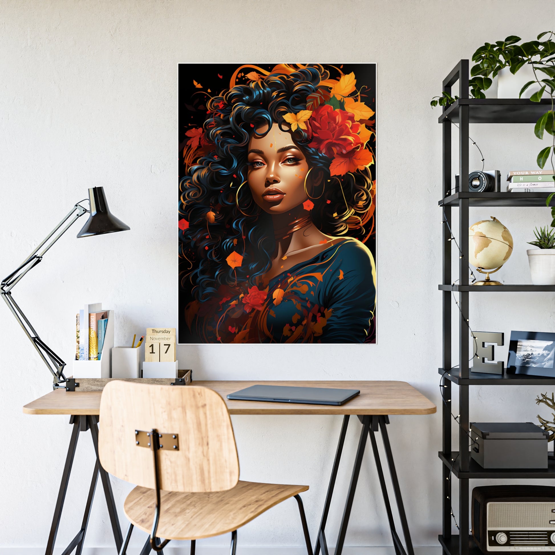AfroArt- Beautiful Afrocentric Woman Poster - VYBE Shop