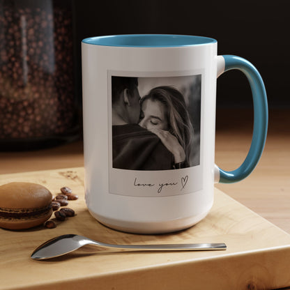 Love You Coffee Mug – Customized Romantic Gift for Couples, Engagement Present, Valentine's Day - VYBE Shop