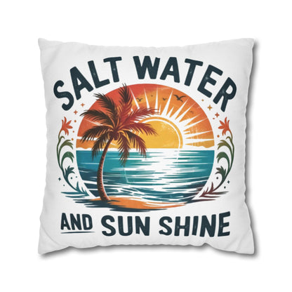 Tropical Beach Pillowcase with Sunset Vibes, Nautical Home Decor, Beach House Gift, Ocean Lover's Pillow Cover, Summer Decor - VYBE Shop