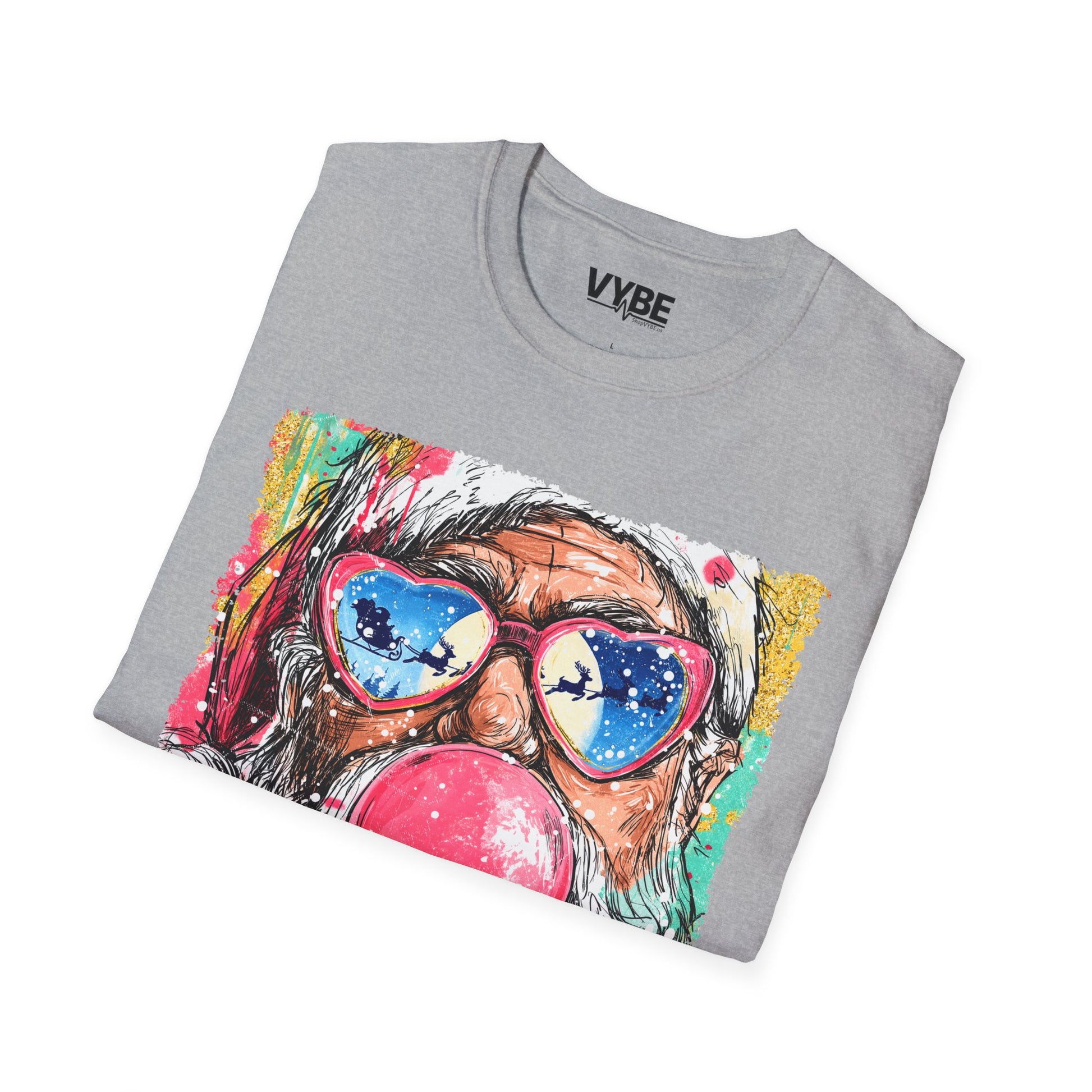 Festive Santa Graphic T-Shirt - VYBE