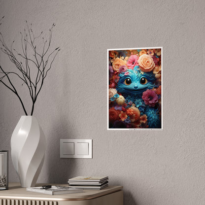 Whimsical Cat Art Poster – Enchanting Creature Artwork for Cat Lovers - VYBE Shop