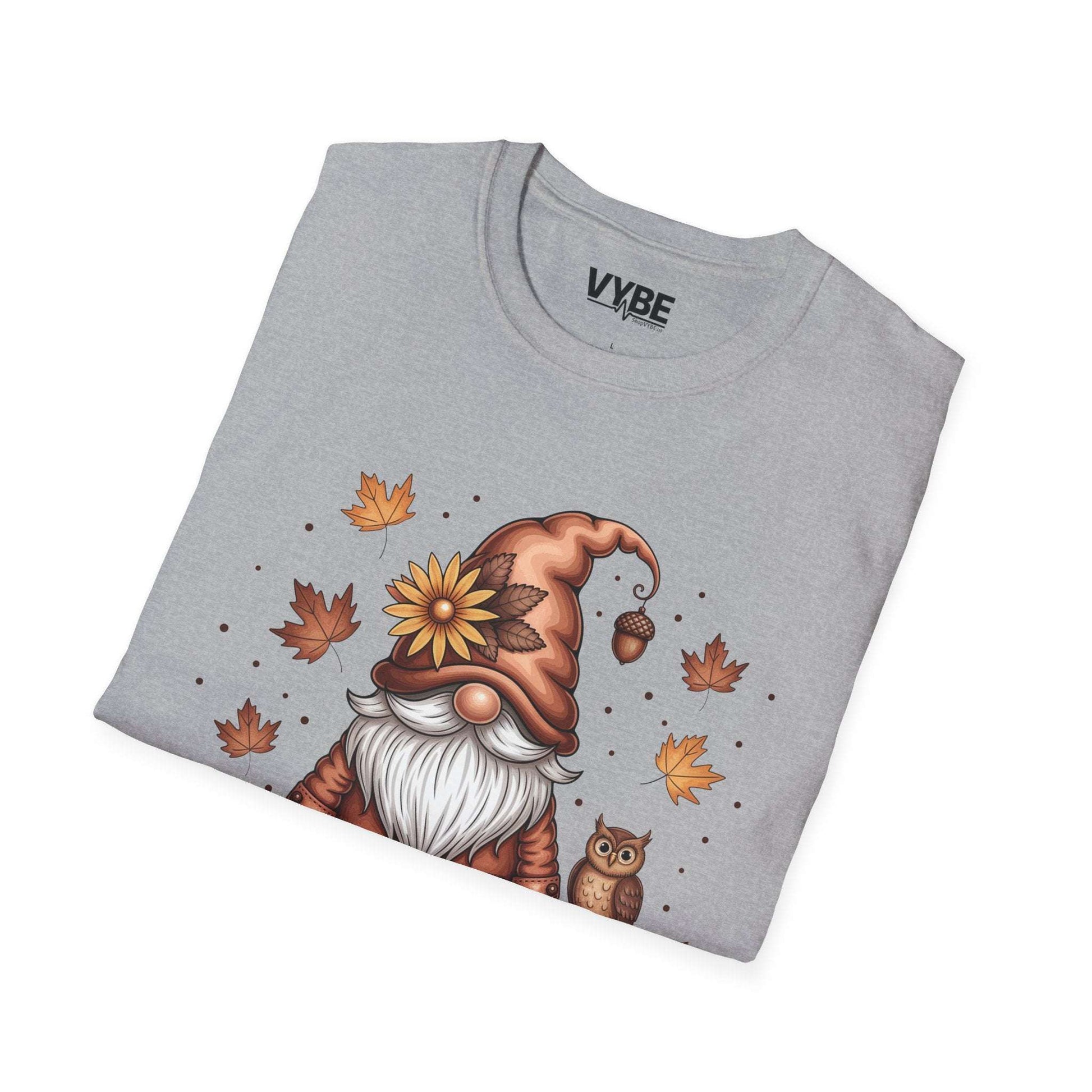 Autumn Gnome T-Shirt, Cozy Fall Tee - VYBE