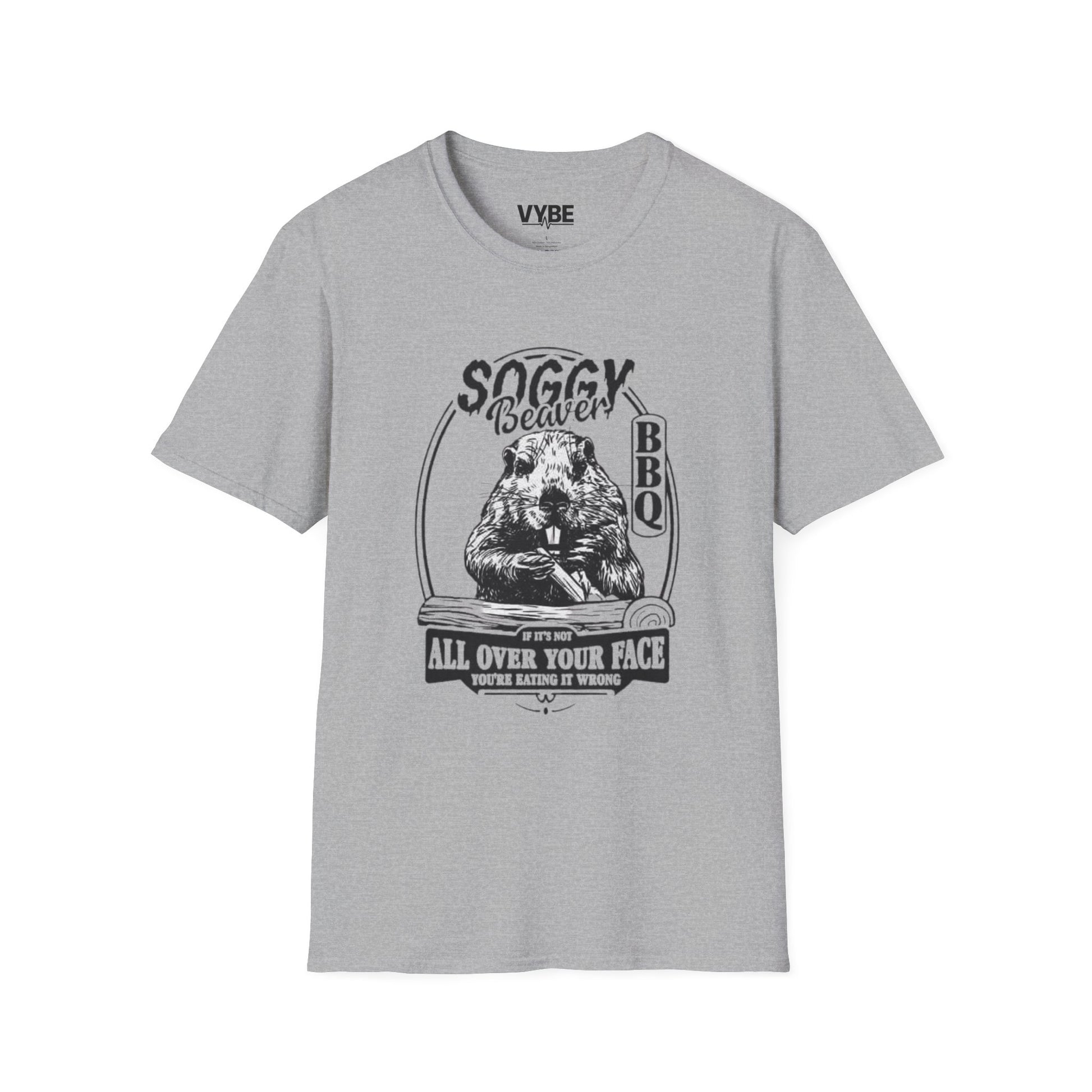 Funny Soggy Beaver BBQ T-Shirt - VYBE Shop