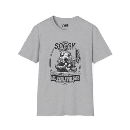 Funny Soggy Beaver BBQ T-Shirt - VYBE Shop