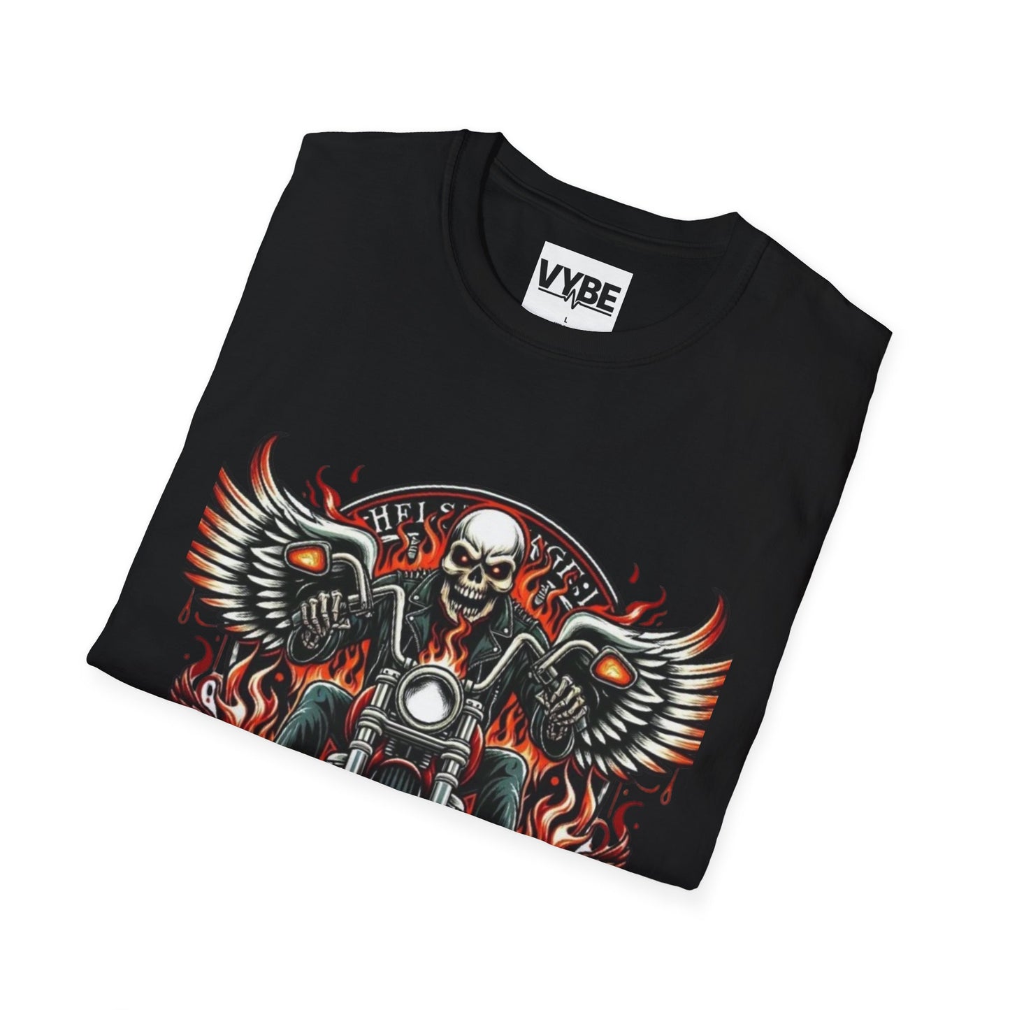 Biker- Skull Motorcycle T-Shirt - VYBE Shop