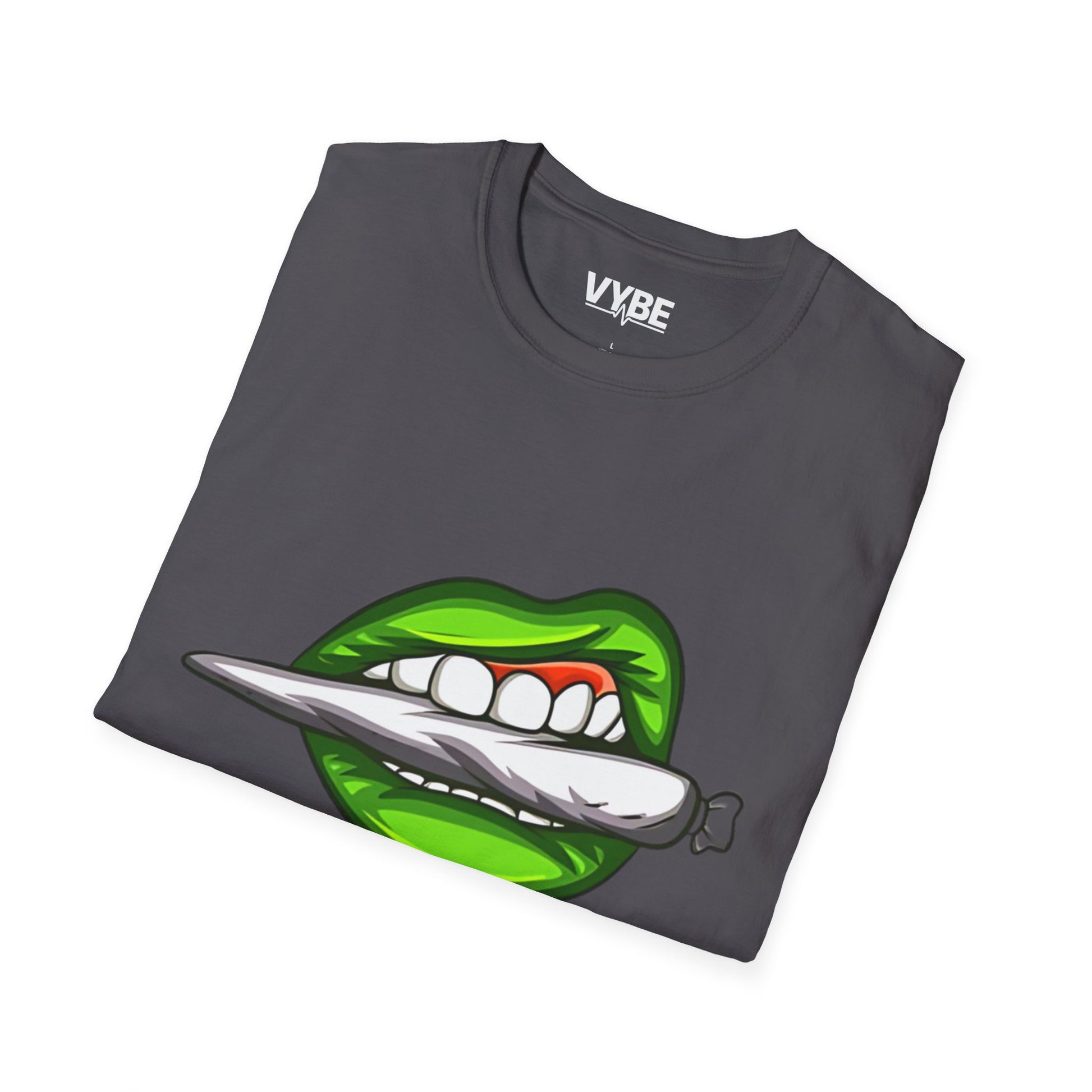 420- Cannabis Lip Graphic T-Shirt - VYBE Shop