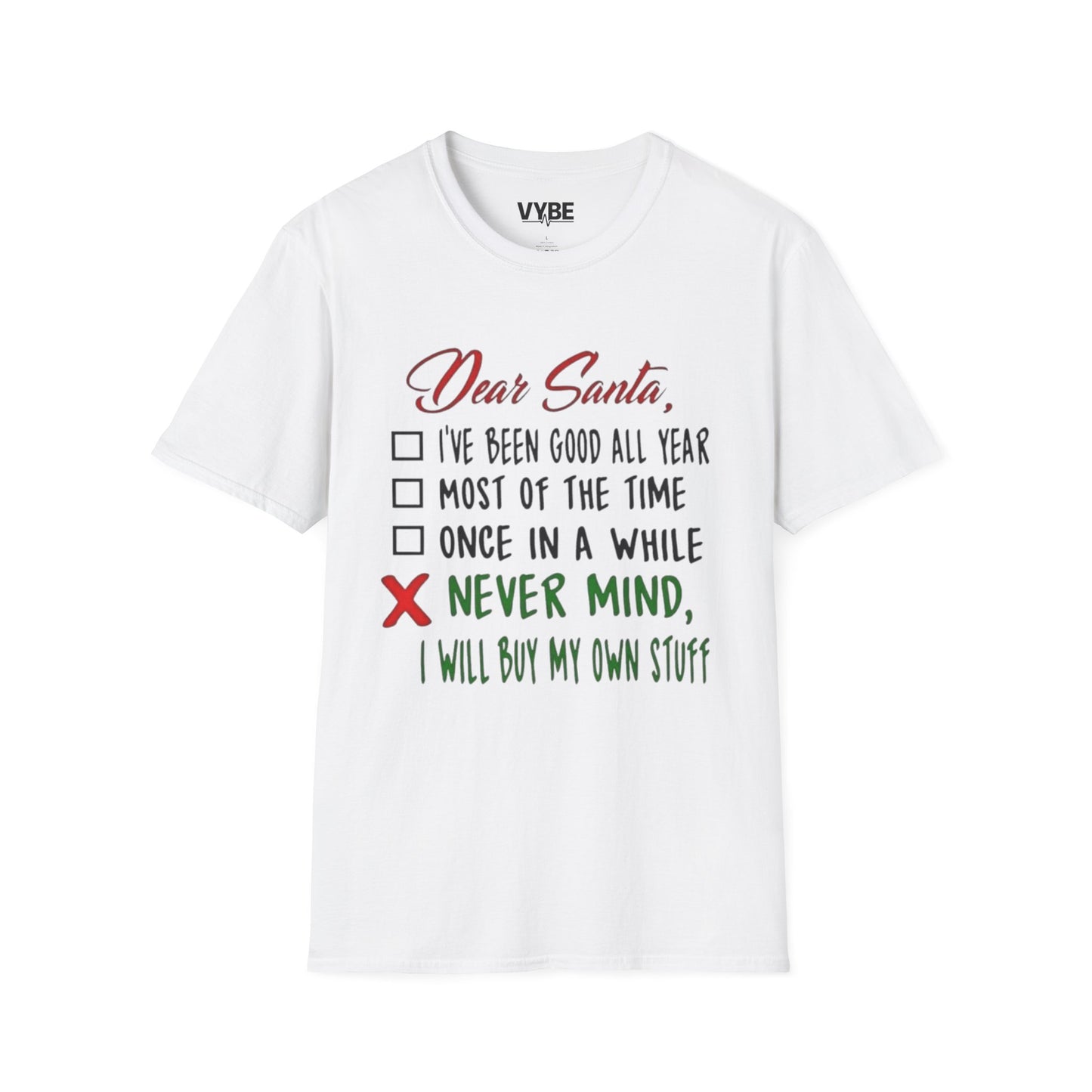 Christmas- Dear Santa Humor Tee - VYBE Shop
