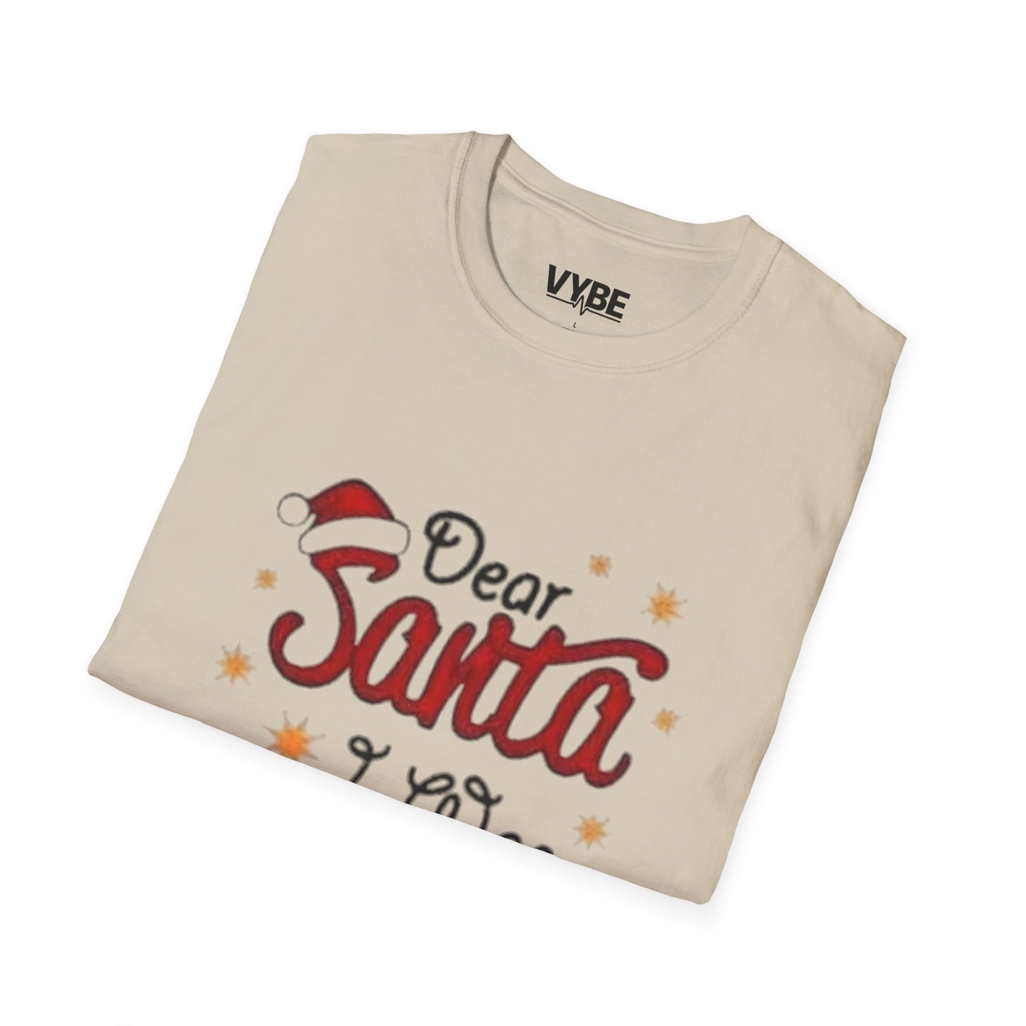 Christmas- Funny Dear Santa Framed Christmas T-Shirt - VYBE Shop