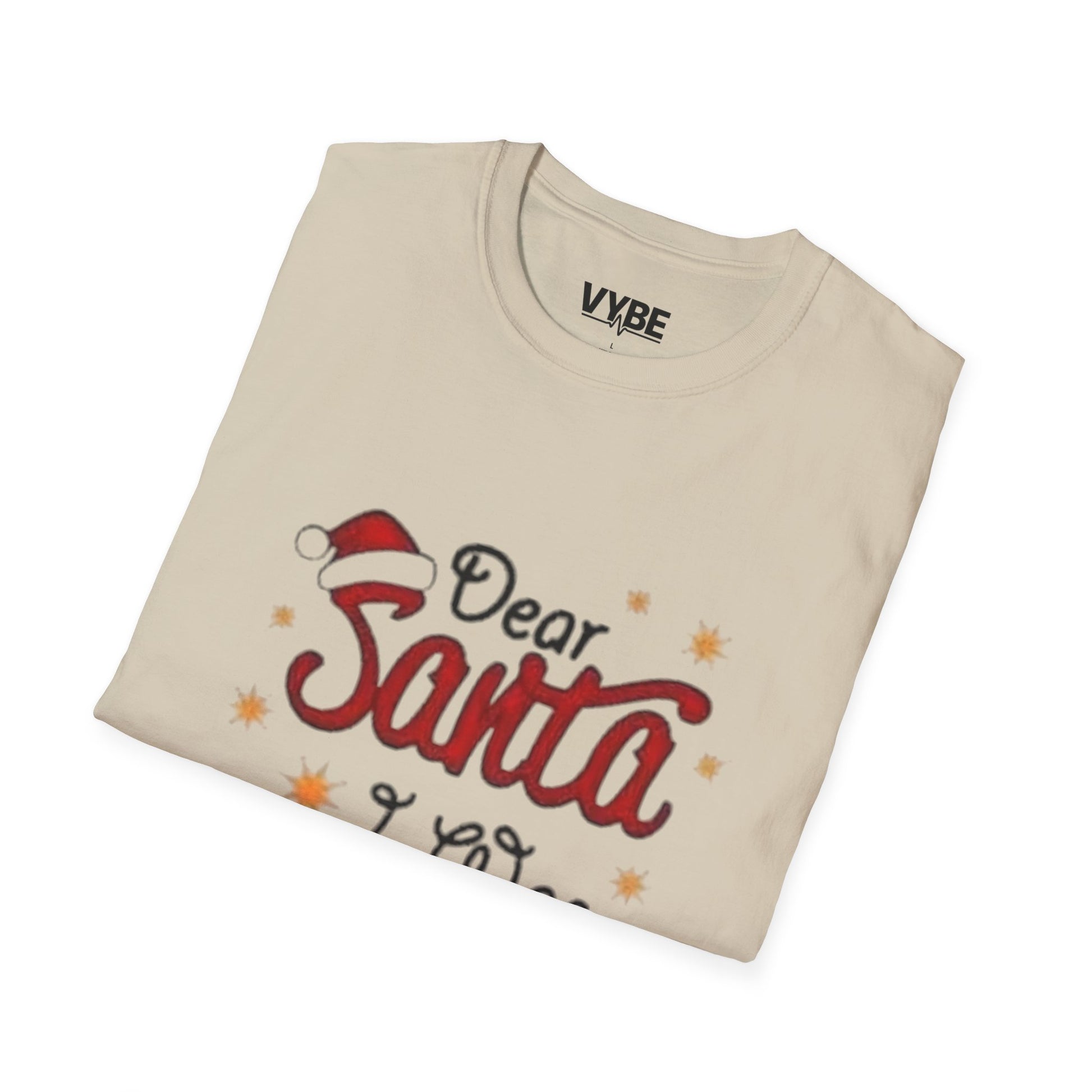Christmas- Funny Dear Santa Framed Christmas T-Shirt - VYBE Shop