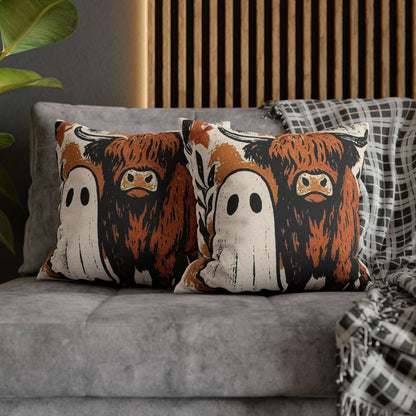 Spooky Cow Ghost Pillowcase - Cozy Halloween Decor - VYBE Shop