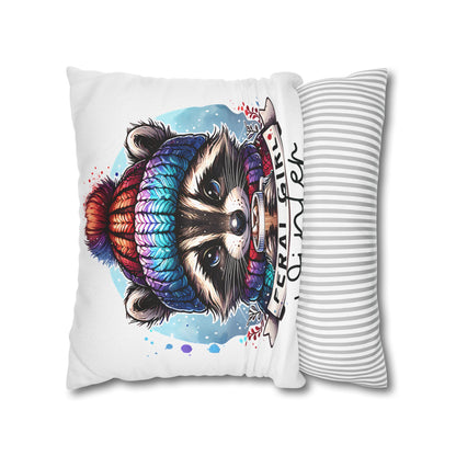 Feral Girl Winter Pillowcase - Cozy Decor for Animal Lovers, Perfect Winter Chill Vibe Home Accent Cushion Cover - VYBE Shop