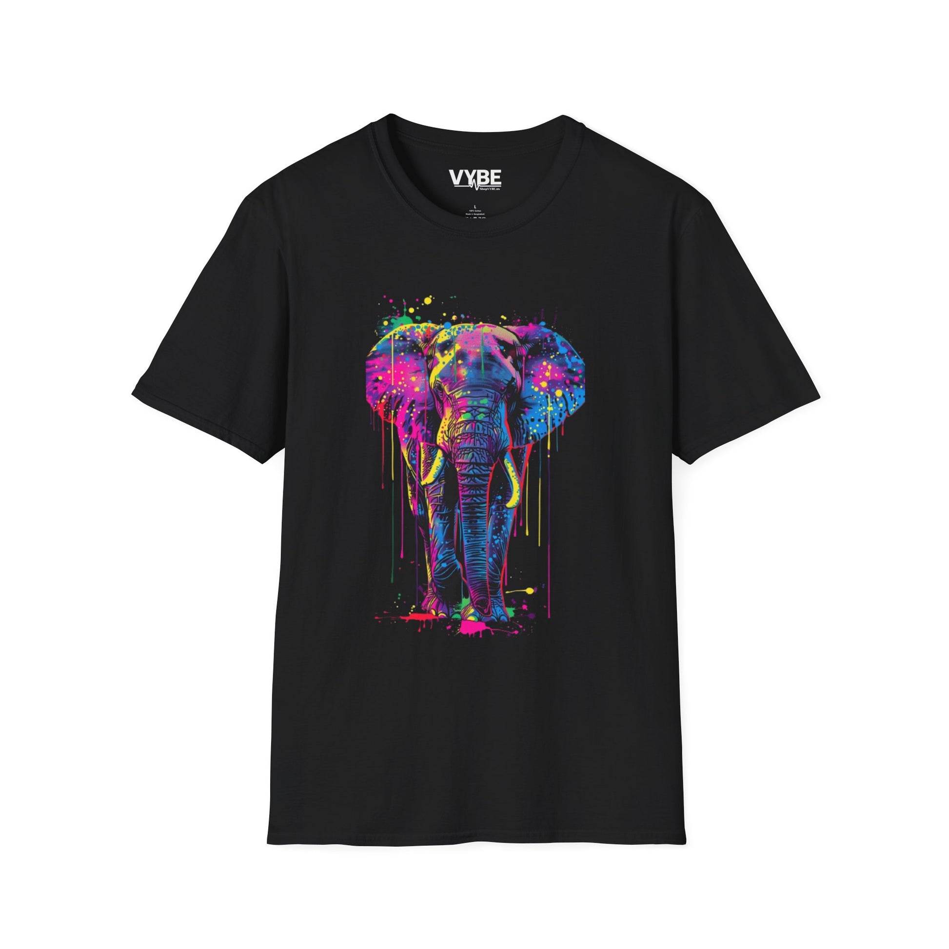 Colorful Elephant Graphic T-Shirt - VYBE