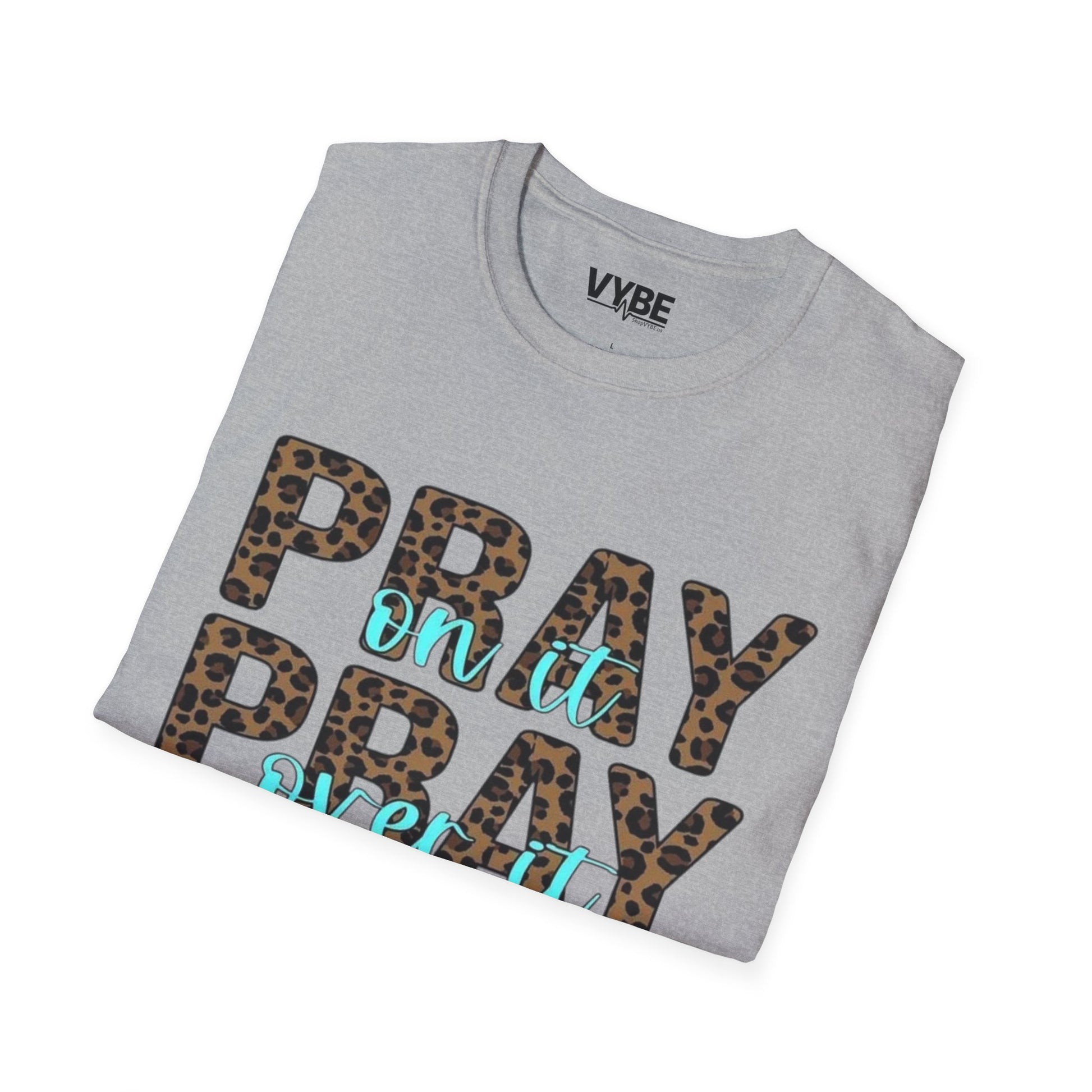 Pray Leopard Print T-Shirt - VYBE
