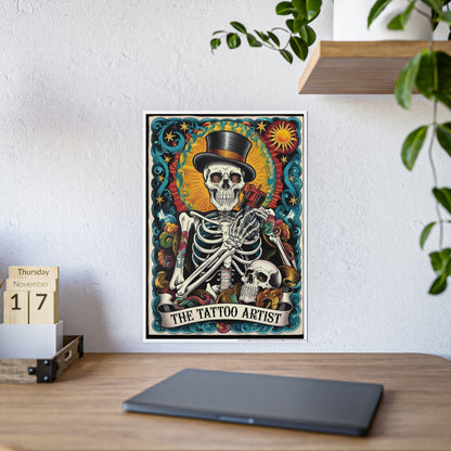 Tattoo Artist Tarot Poster - Unique Gloss Wall Art for Tattoo Lovers - VYBE Shop