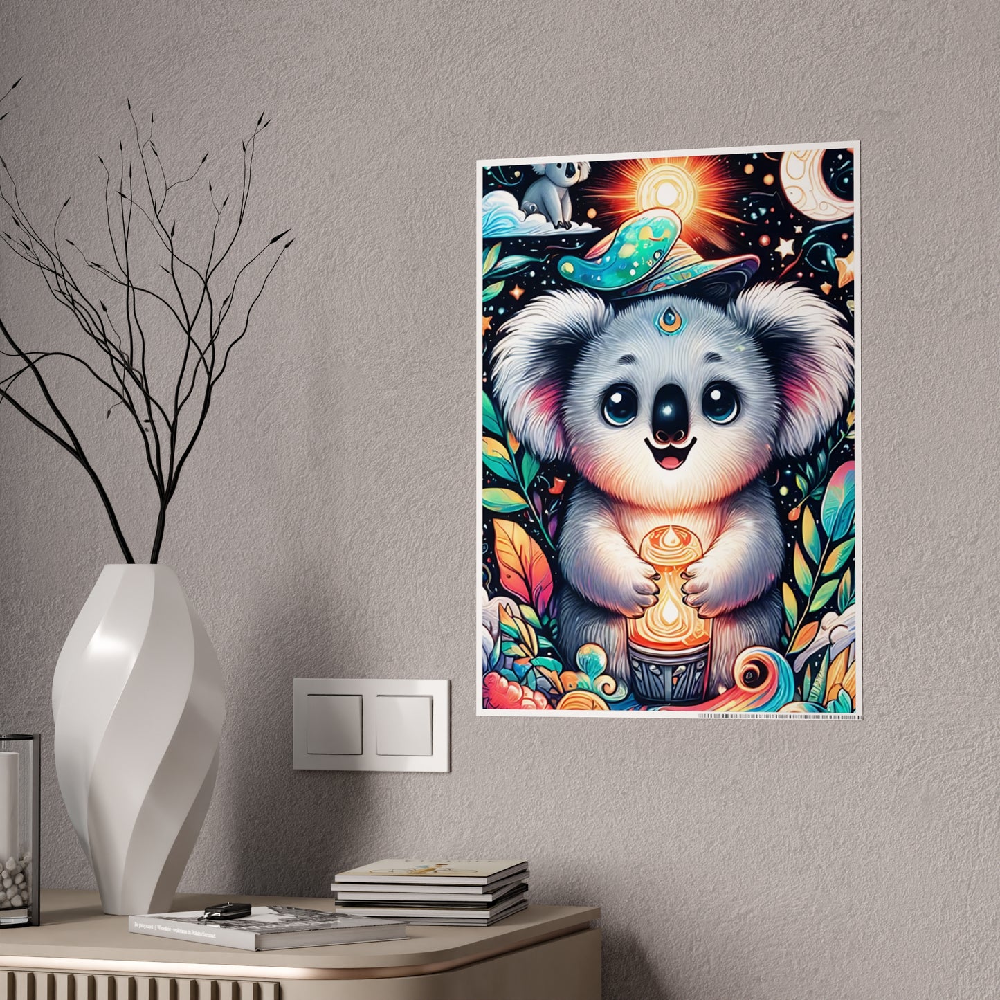 Cute Koala Poster - Whimsical Wall Art for a Charming Decor - VYBE Shop