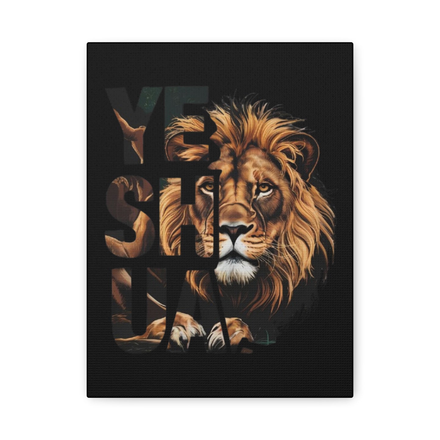Religion- Majestic Lion Wall Art, Inspirational Home Decor, Animal Canvas Print, Gift for Nature Lovers, Motivational Artwork - VYBE Shop