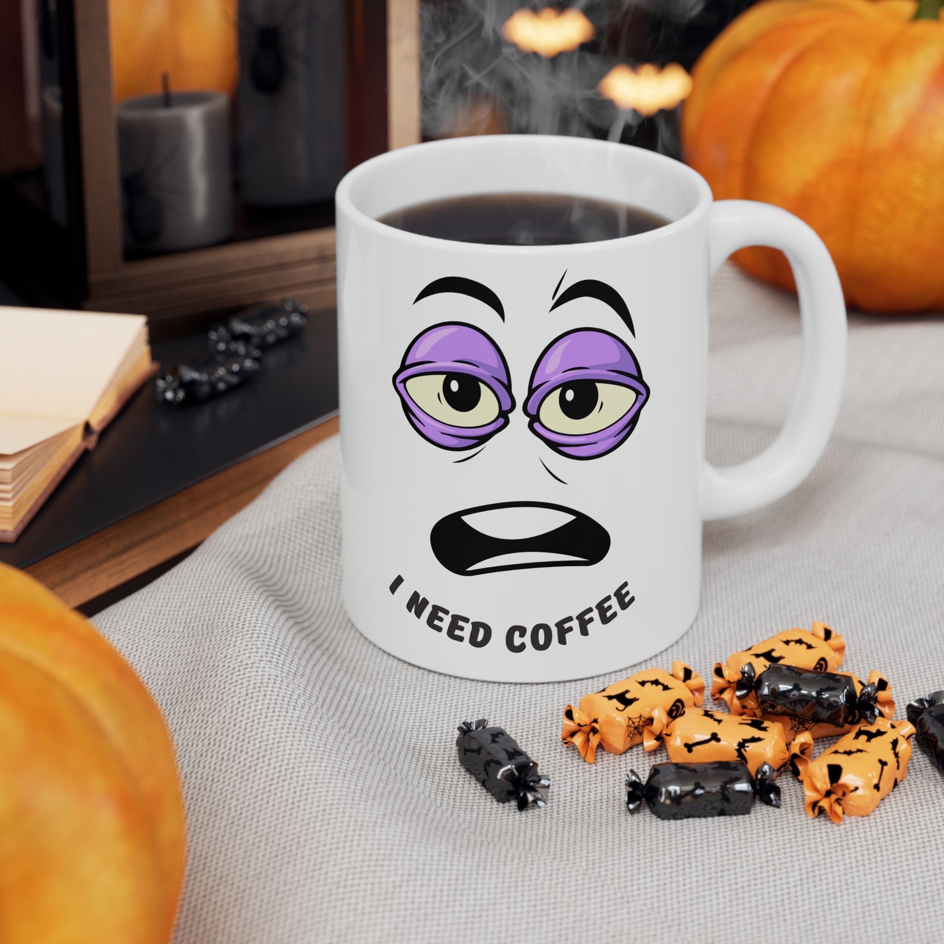 Funny Coffee Mug, I Need Coffee Cup, Gift for Coffee Lovers, Office Mug, Unique Ceramic Mug, Humorous Coffee Cup - VYBE Shop