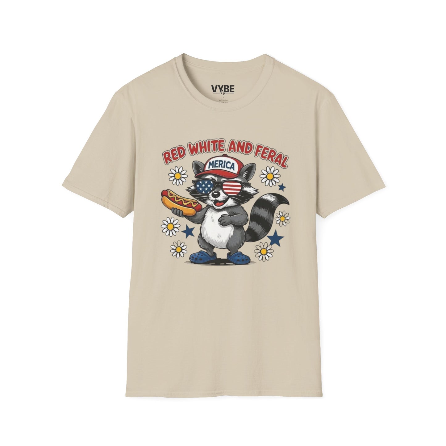 July 4th- Red White And Feral T-Shirt - VYBE Shop