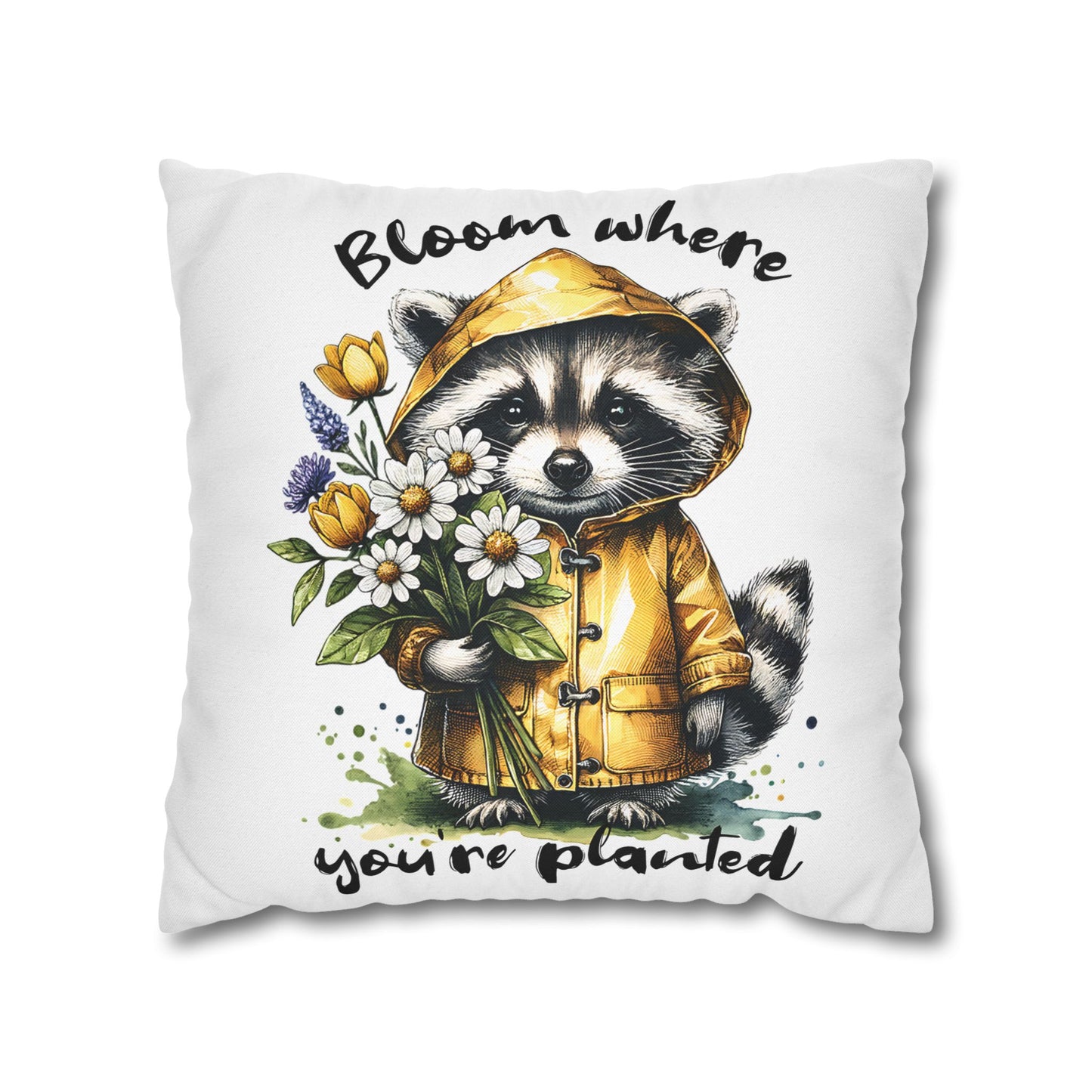 Whimsical Raccoon Pillowcase for Cozy Home Decor and Inspirational Bedroom Accent, Ideal Gift for Nature Lovers - VYBE Shop