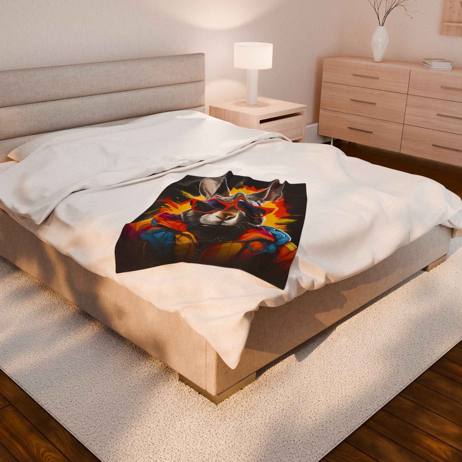 Cool Bunny Plush Blanket