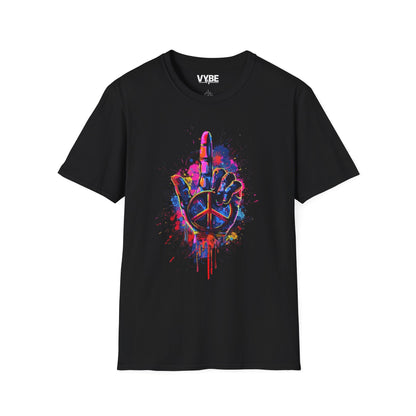 Colorful Peace Gesture T-Shirt - VYBE Shop