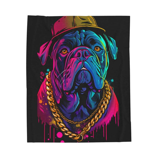 Colorful Dog-Themed Blanket