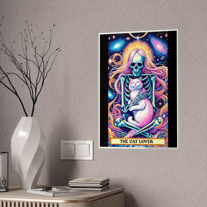 Vibrant Cat Lover Wall Art - Unique Tarot-Inspired Poster for Cat Enthusiasts - VYBE Shop
