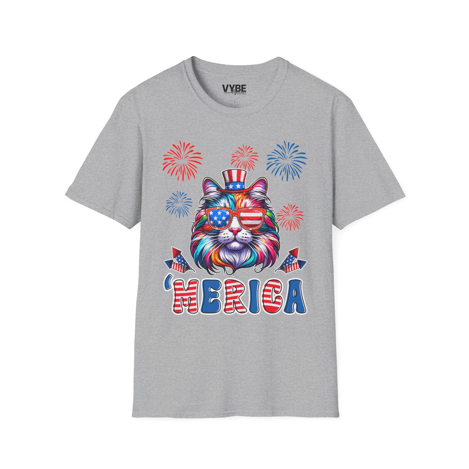 'Merica Kitty T-Shirt - VYBE