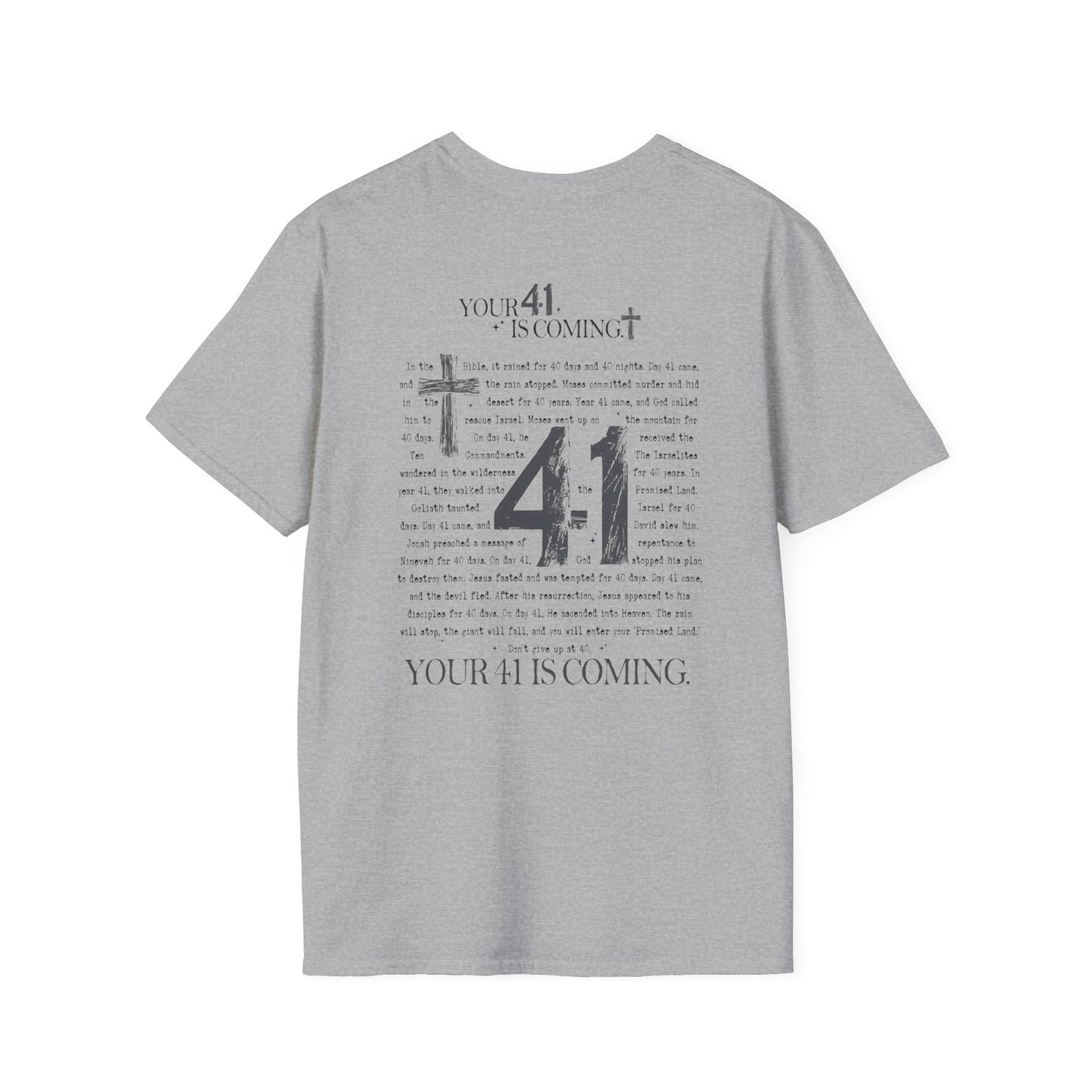 Religious- 41 T-Shirt with Faith Design | Perfect for Believers, Gifts, Church Events, Casual Wear, Spirituality - VYBE Shop