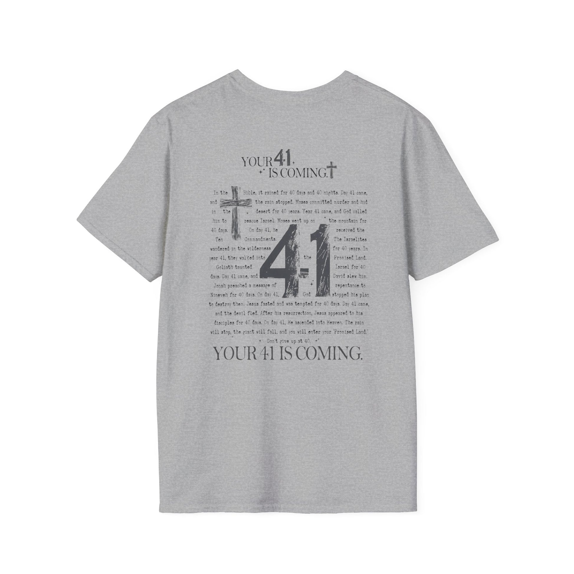 Religious- 41 T-Shirt with Faith Design | Perfect for Believers, Gifts, Church Events, Casual Wear, Spirituality - VYBE Shop