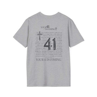 Religious- 41 T-Shirt with Faith Design | Perfect for Believers, Gifts, Church Events, Casual Wear, Spirituality - VYBE Shop