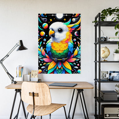 Colorful Bird Poster, Glossy Art Print - VYBE Shop