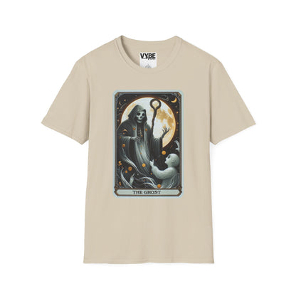 Halloween Ghost Tarot Tee - Enchanting Design for Spooky Season - VYBE Shop