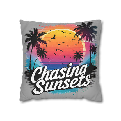 Sunset Vibes Pillowcase - Tropical Decor for Relaxation and Beach House Gifts - VYBE Shop