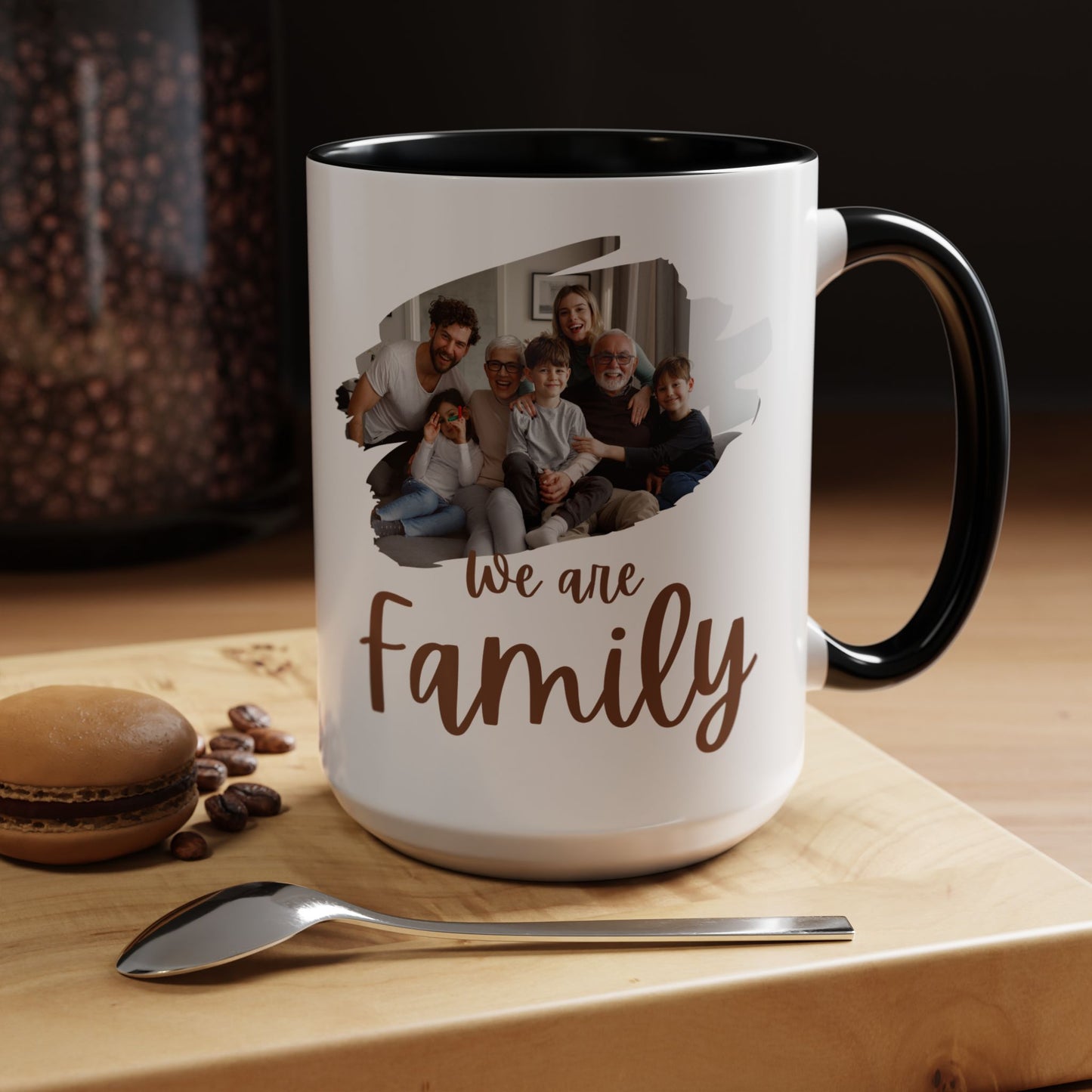 Customized Family Coffee Mug, Personalized Mug Gift, Add Your Family Photo - VYBE Shop
