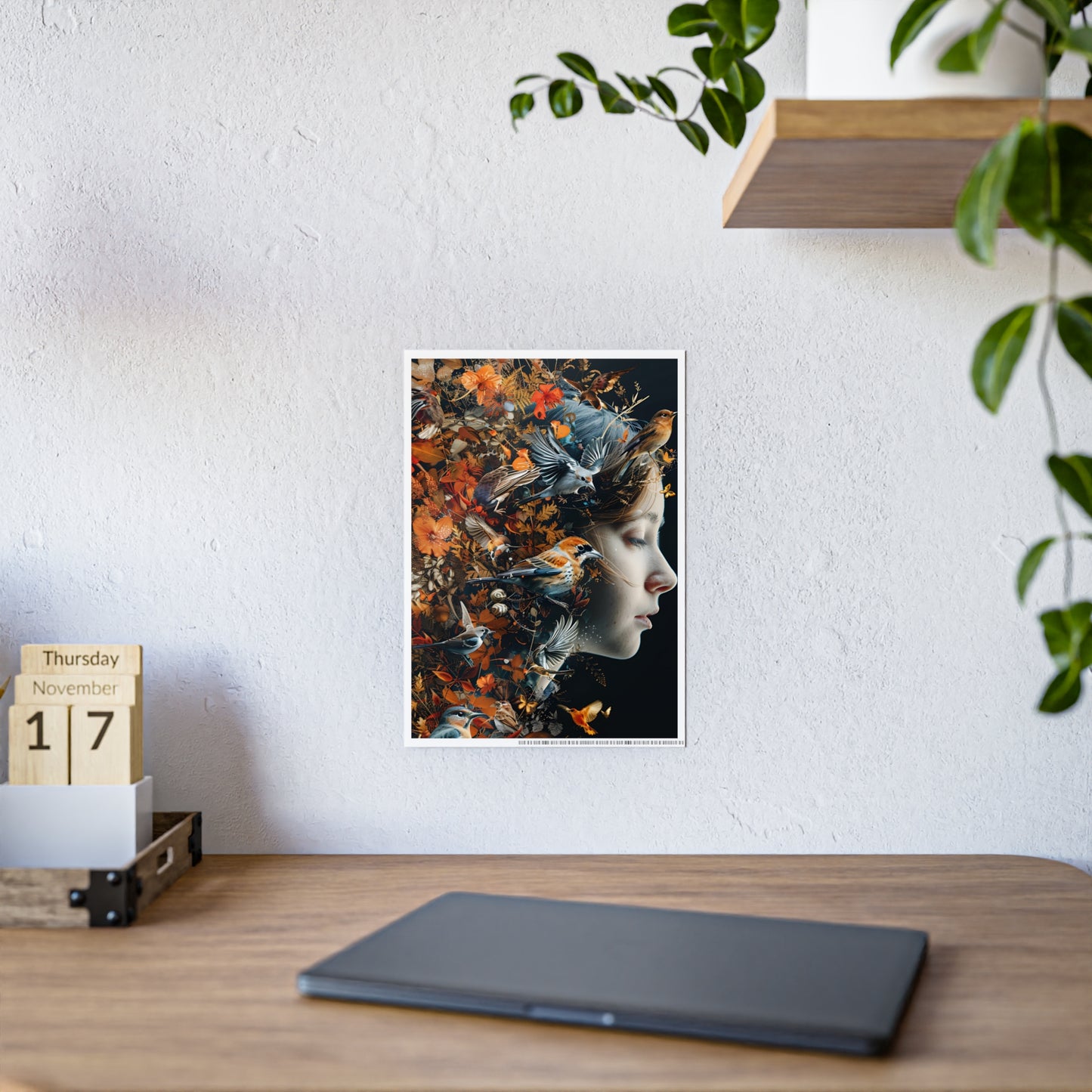 Nature-Inspired Wall Art Print, Colorful Floral Poster for Modern Home Decor, Perfect Gift for Art Lovers - VYBE Shop