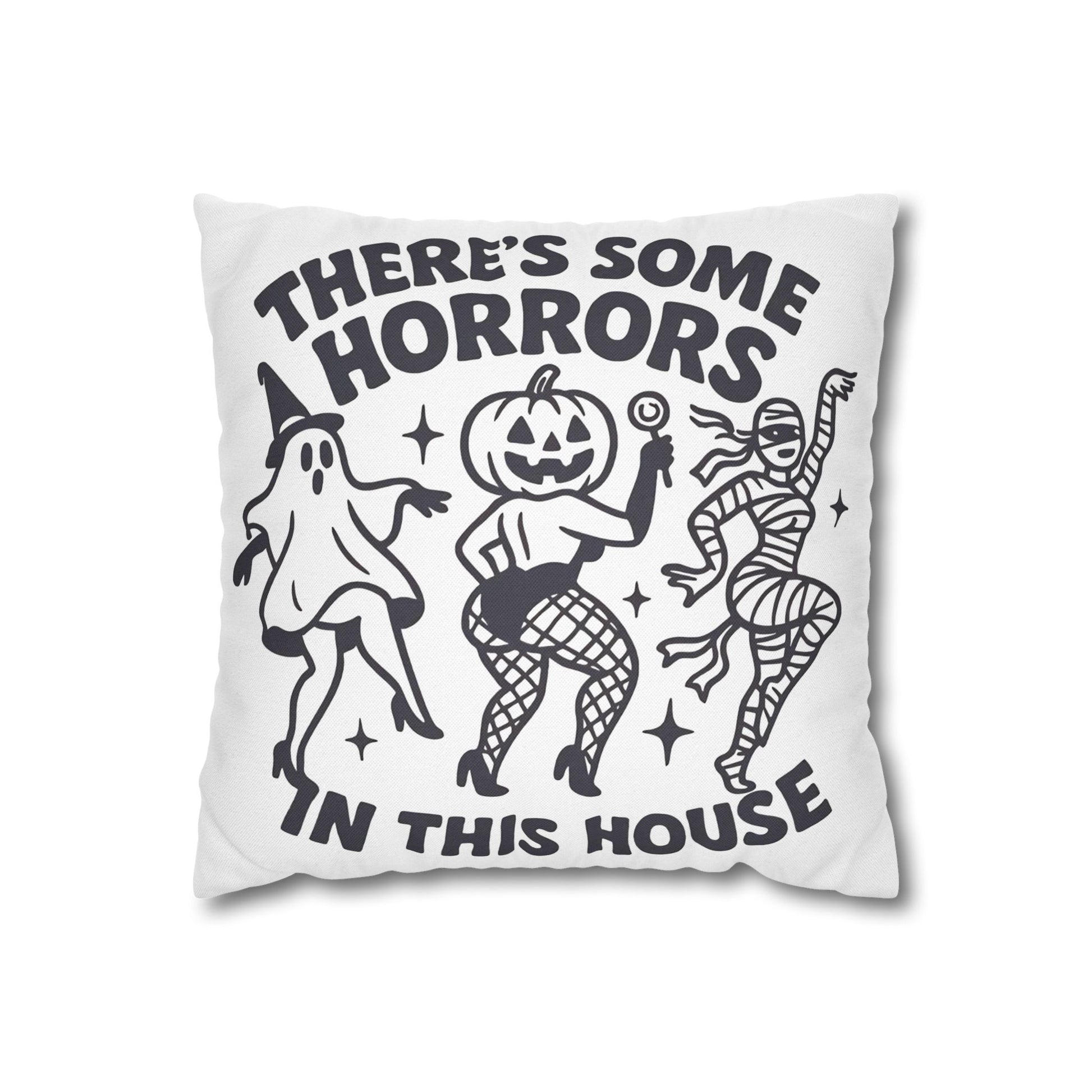 Halloween Decorative Pillowcase for Spooky Autumn Home Decor with Ghost and Mummy Design - VYBE Shop