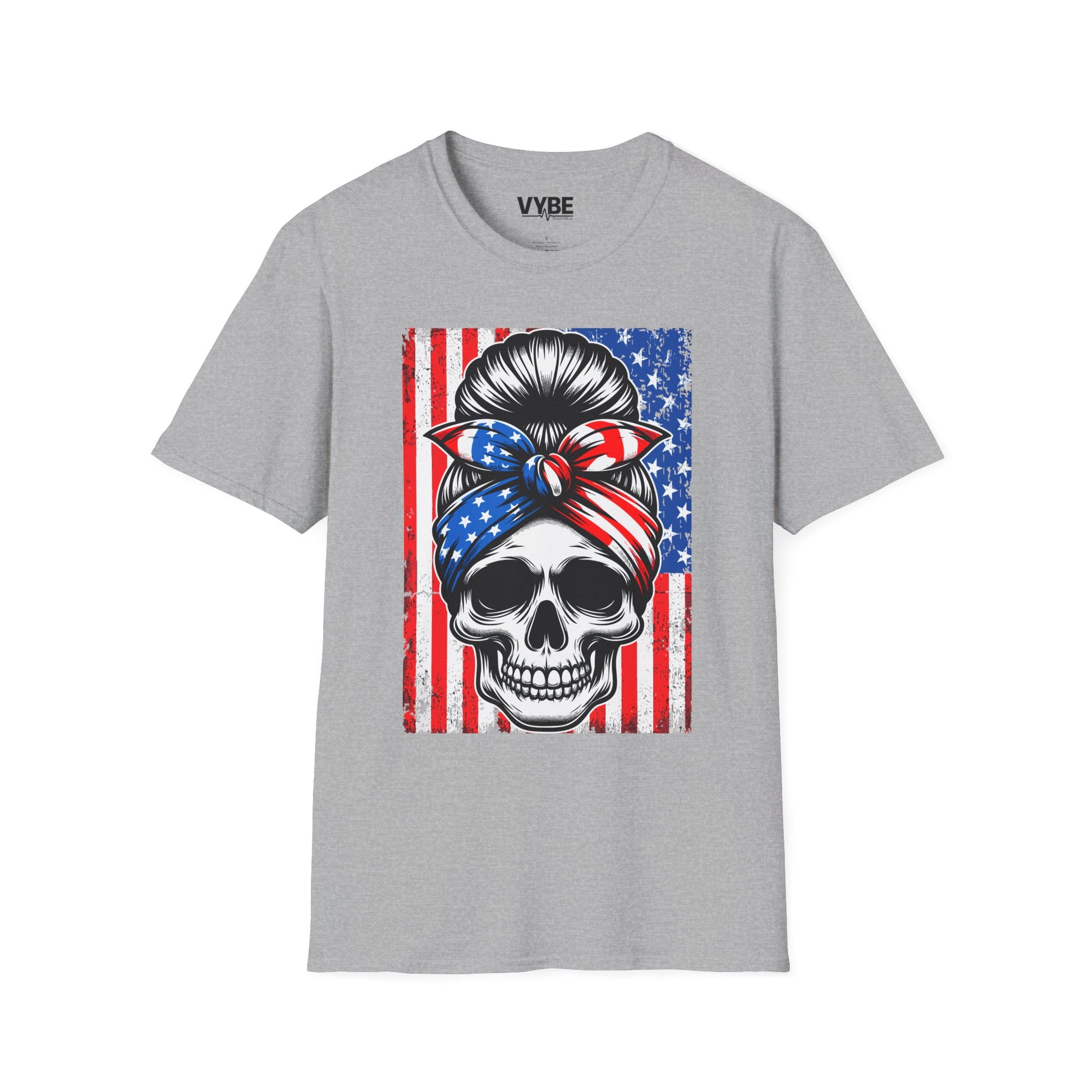American Skull T-Shirt - VYBE