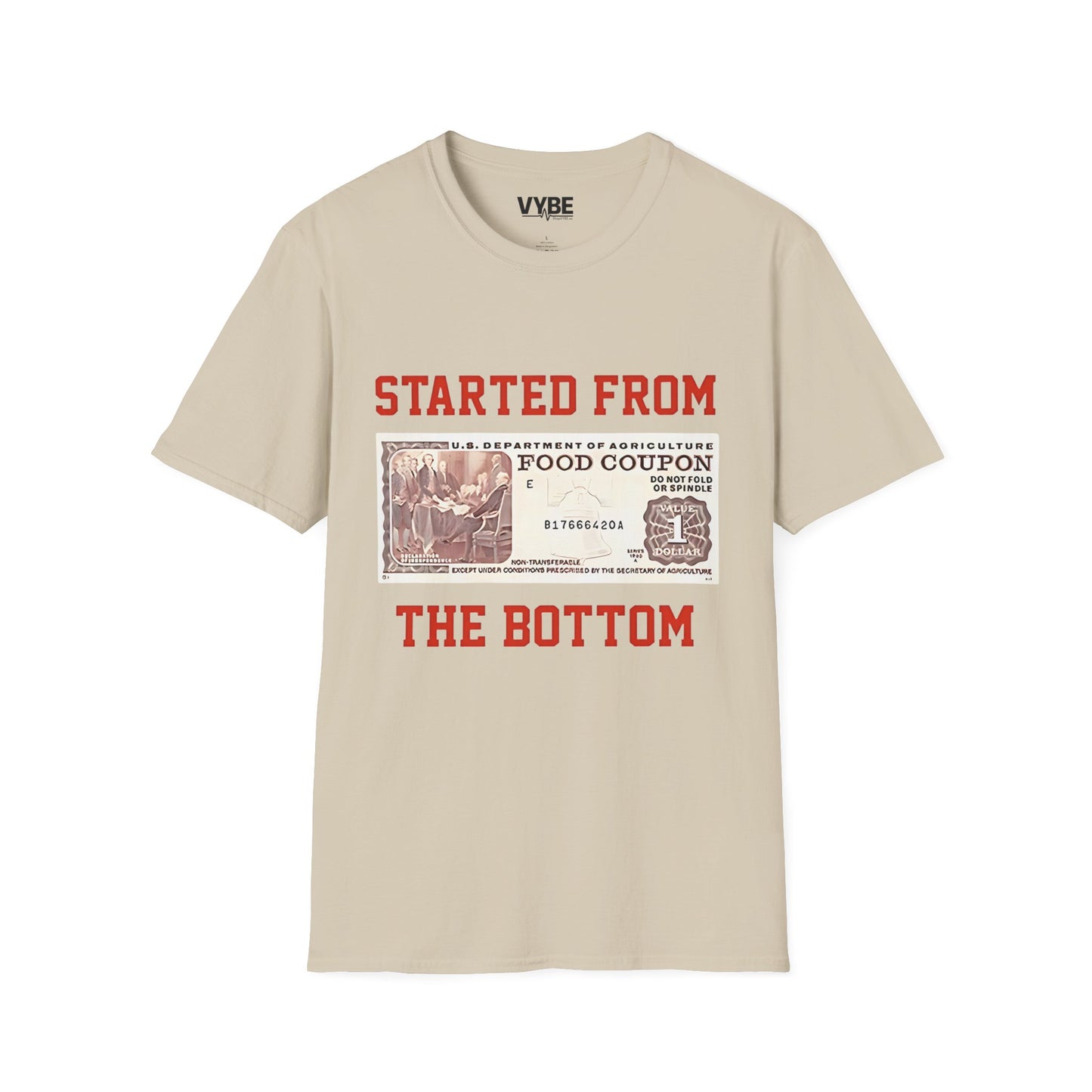 Started From The Bottom T-Shirt, Streetwear, Casual Wear, Funny Quote Shirt - VYBE Shop