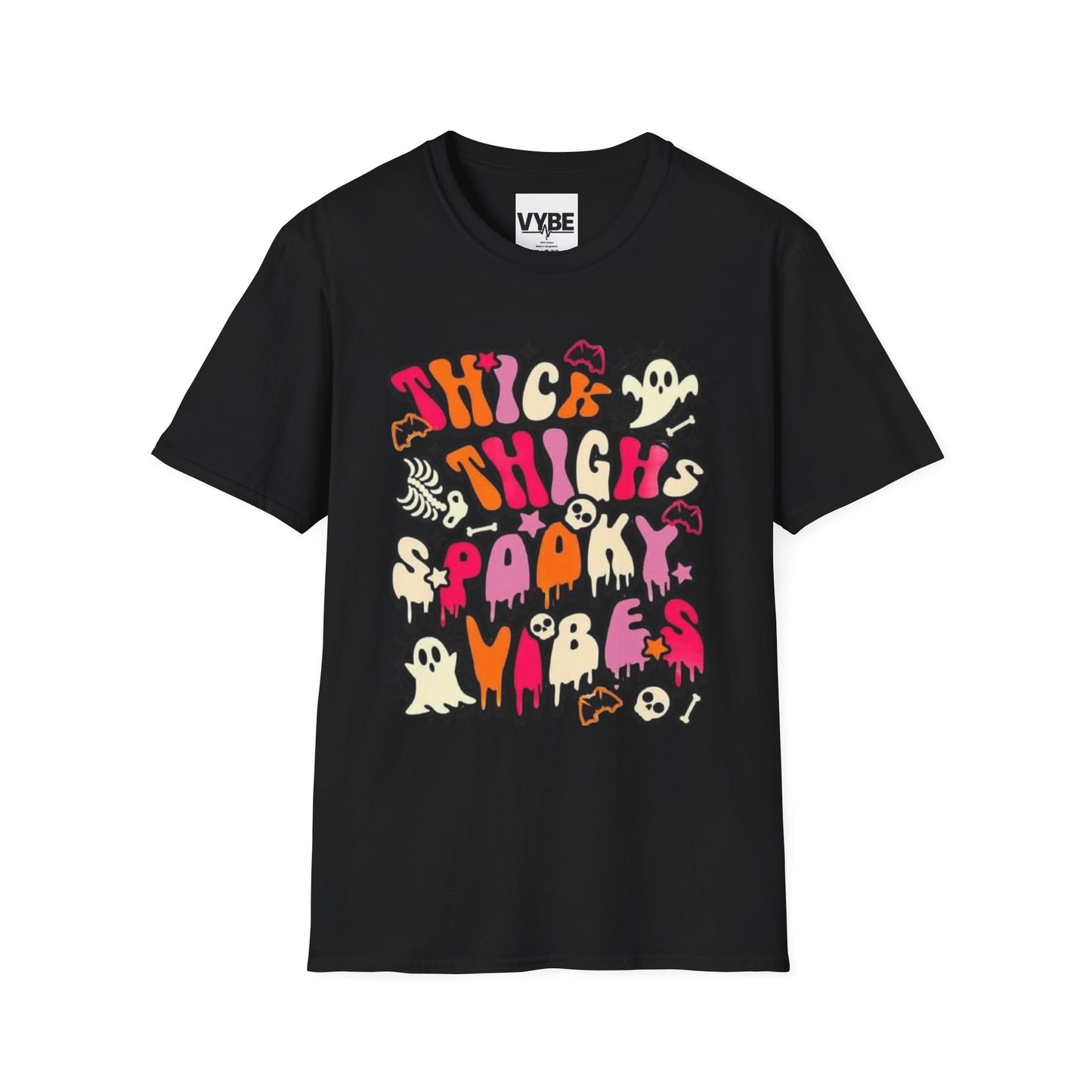 Halloween- Spooky Vibes T-Shirt, Cute Colorful Halloween Tee - VYBE Shop