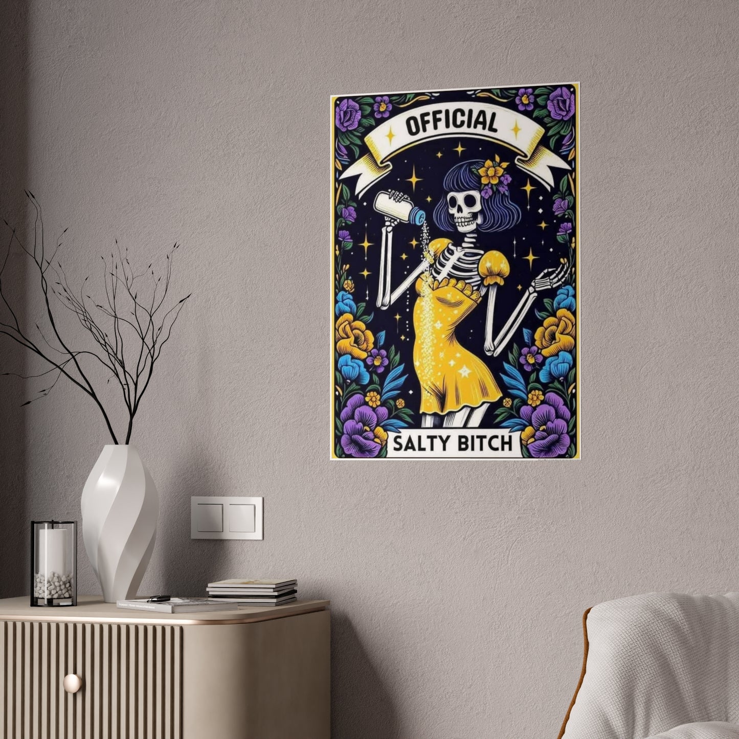 Salty Bitch Tarot Poster for Unique Home Decor - VYBE Shop