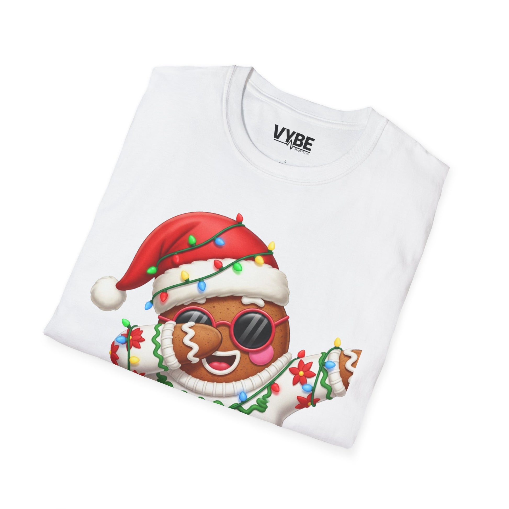 Gingerbread Dab Christmas T-Shirt - VYBE