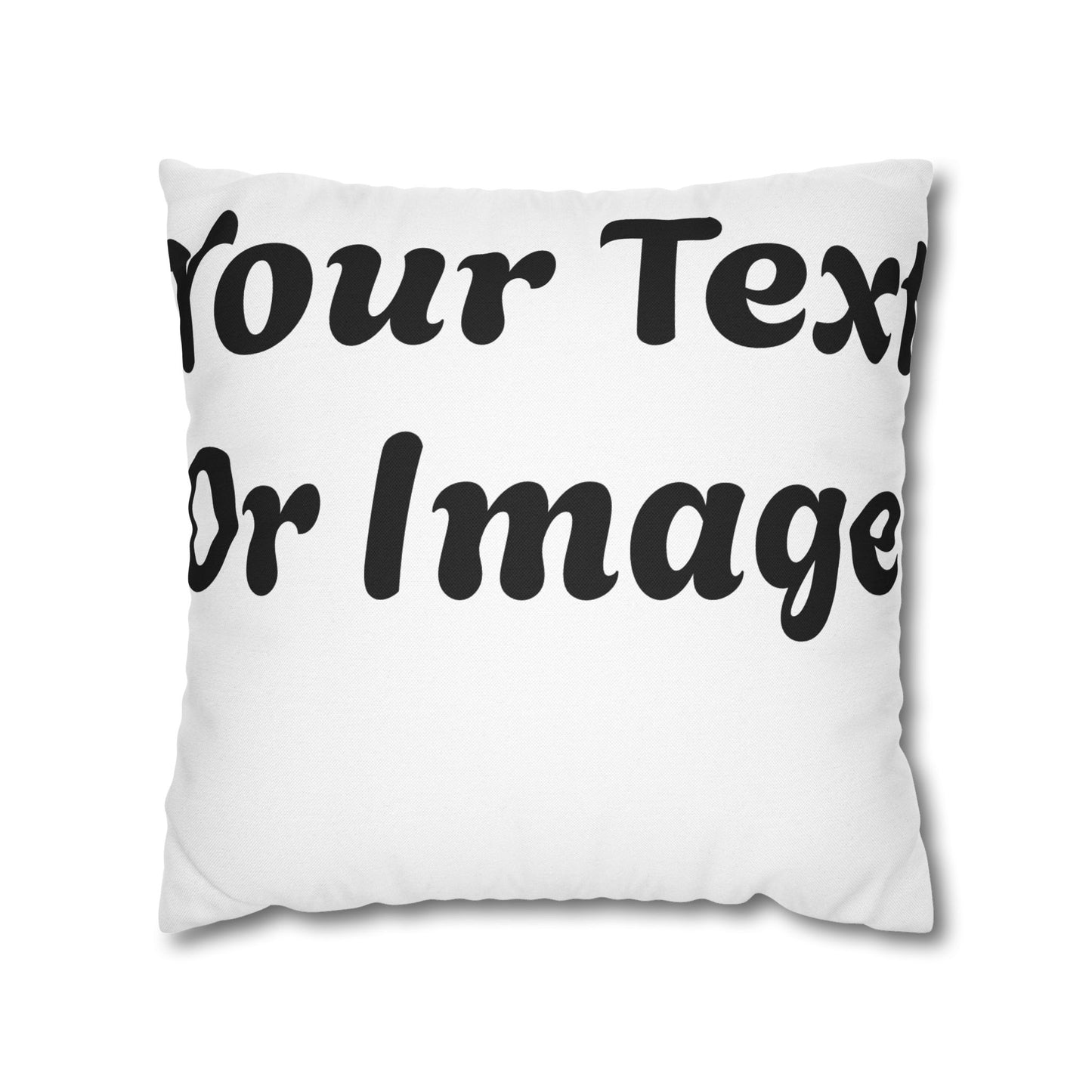 Customizable Pillowcase - Personalized Spun Polyester Throw Pillowcase for Unique Home Decor - VYBE Shop