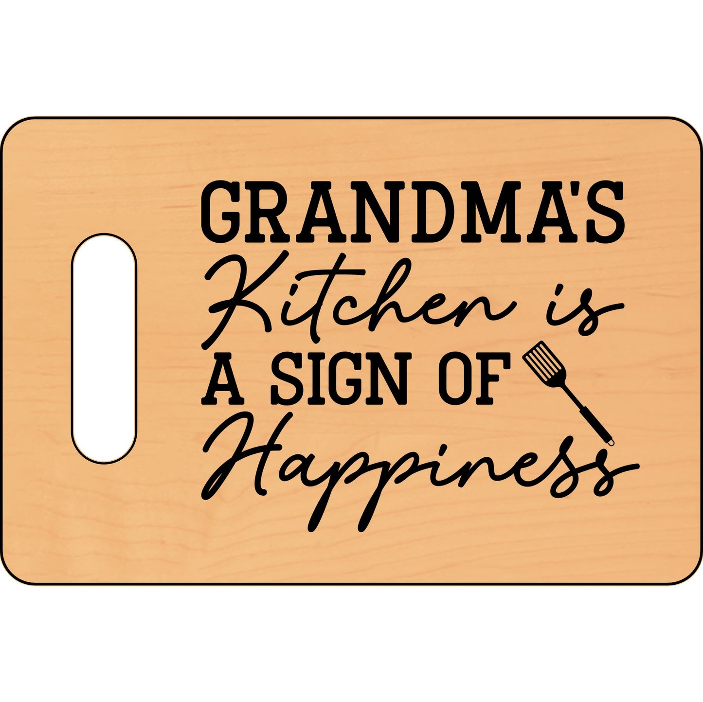 Grandma's Kitchen Cutting Board - Engraved Chef Gift & Unique Kitchen Decor - VYBE Shop